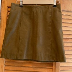 Free people leather like mini skirt